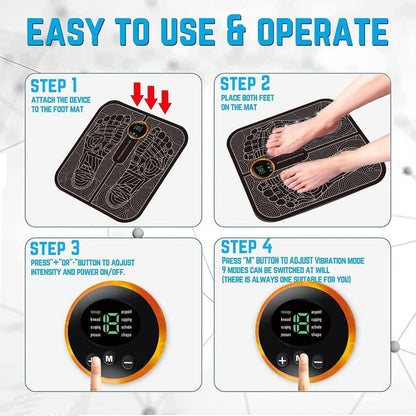 EMS Foot Massager for Pain Relief & Circulation