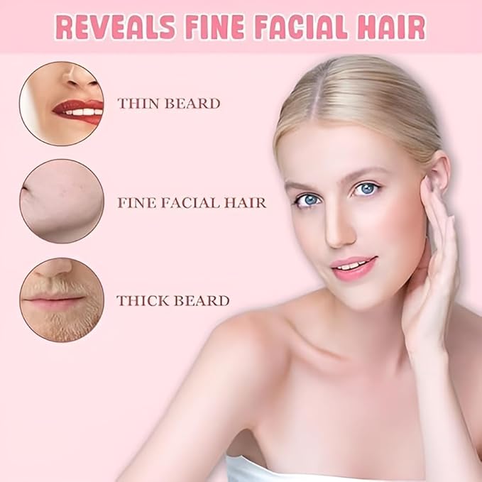 FlawlessGlow™ Dermaplaning Kit with Hair Identifier Spray & 3 Face Razors - For Peach Fuzz & Smooth Skin