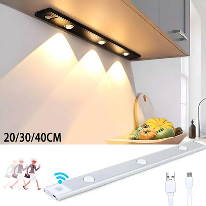 Motion Sensor Cabinet Light – Smart Rechargeable LED for Home & Kitchen