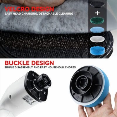 7 in 1 Cordless Electric Spin Scrubber – Powerful Cleaning Brush for Bathroom, Floor & Kitchen