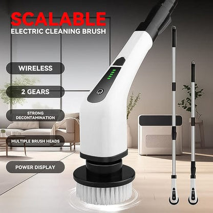 7 in 1 Cordless Electric Spin Scrubber – Powerful Cleaning Brush for Bathroom, Floor & Kitchen