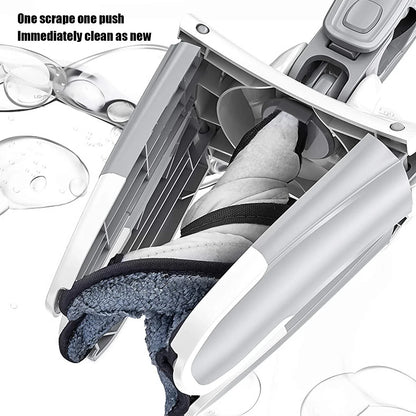 360° Rotating Flat Mop with Adjustable Handle - X Type Automatic Water Rotation Easy Squeeze Mop for Floor, Wall & Ceiling